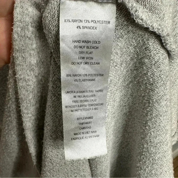 Monteau  Sweater Dress Buttons Grey Size Small - Picture 8 of 16